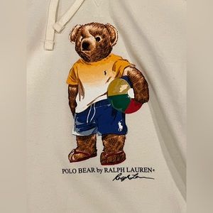 Polo Ralph Lauren Polo Bear Beach Ball Sweatshirt Hoodie Size Large Like New